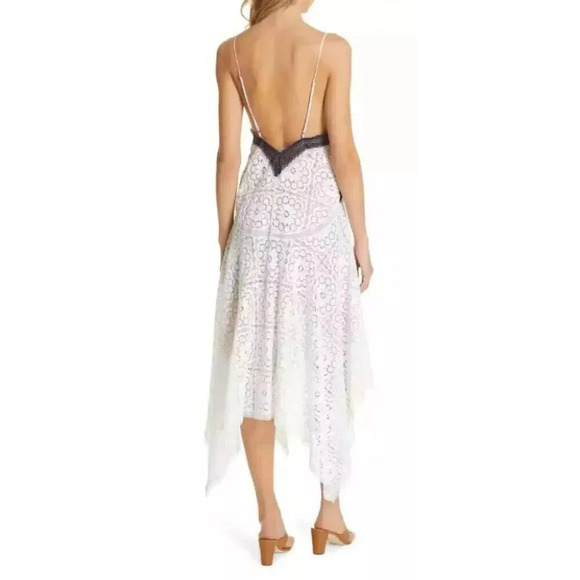 LOVE SAM Womens Size Small Scarlet Lace Handkerchief Hem - Picture 2 of 14